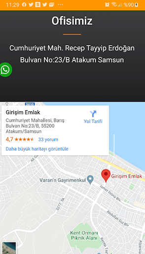 Girişim Emlak Ofisi ekran görüntüsü