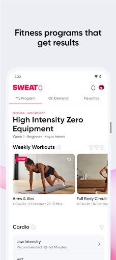 Sweat: Fitness App For Women ekran görüntüsü