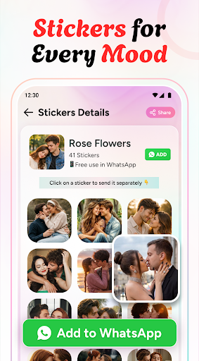 Romantic Stickers Love Sticker ekran görüntüsü