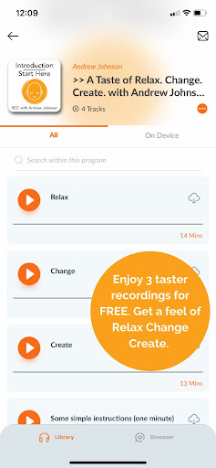 Relax Change Create Meditation ekran görüntüsü