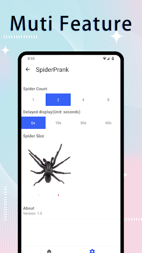 SpiderPrank: Spider in phone ekran görüntüsü
