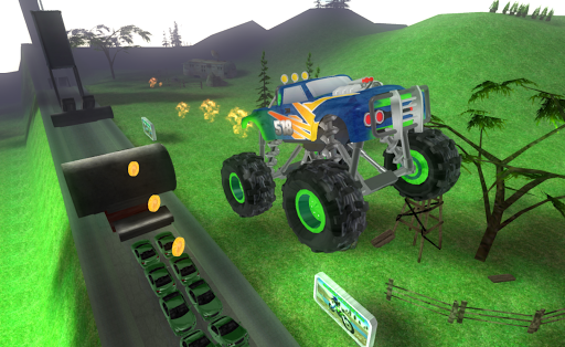 Big Monster Truck Racing 3D ekran görüntüsü