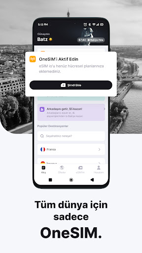 eSIM io: Global İnternet ekran görüntüsü