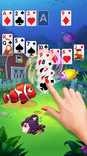 Solitaire Fish Klondike Card ekran görüntüsü