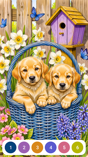 Animal Easter Paint by Number ekran görüntüsü