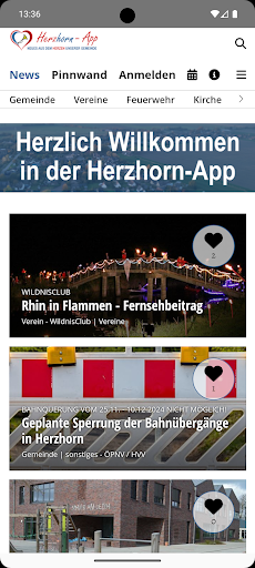Herzhorn-App ekran görüntüsü