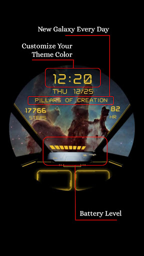 Galaxy Explorer Watch Face ekran görüntüsü