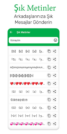 Şık Yazı Tipleri ekran görüntüsü