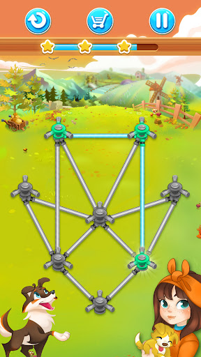 Happy Farm : 1 line puzzle ekran görüntüsü