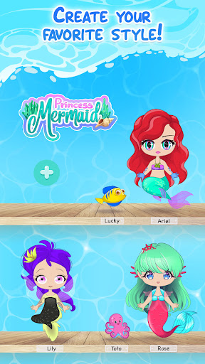 Princess Mermaid Dress Up Game ekran görüntüsü