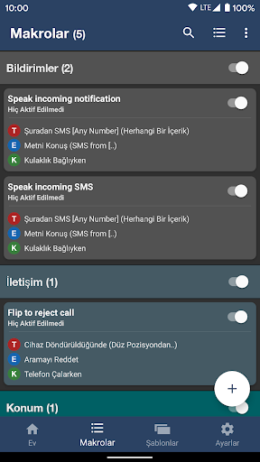 MacroDroid - Otomasyon ekran görüntüsü