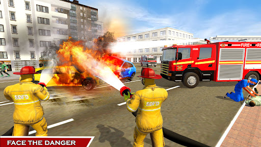 911 Fire Truck Games Simulator ekran görüntüsü