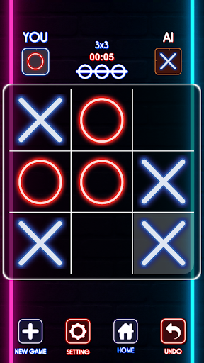 Tic Tac Glow - 2 Player Game ekran görüntüsü