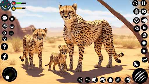 Vahşi Çita Aile Sim 3D ekran görüntüsü