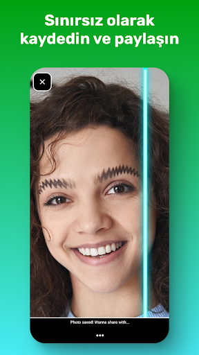 Mavi Çizgi: Face Scanner ekran görüntüsü