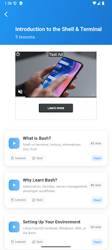 Learn Bash Programming ekran görüntüsü