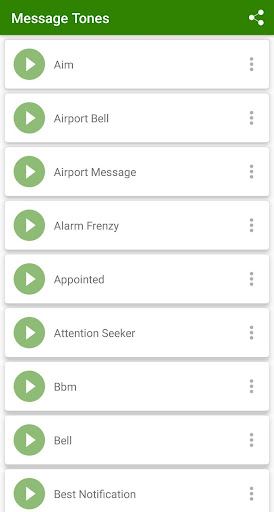 Message tones ekran görüntüsü