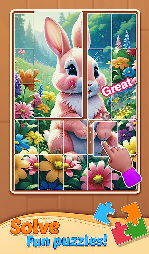 Jigsaw Solitaire Art Puzzle ekran görüntüsü