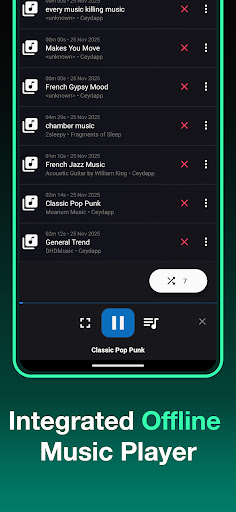 Müzik indirme programı - Mp3 ekran görüntüsü
