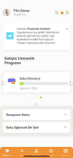Arçelik Perakende Akademi ekran görüntüsü