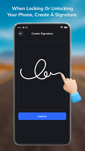 Signature Lock Unlock Screen ekran görüntüsü