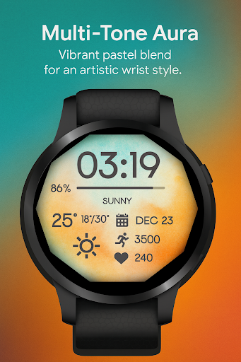 Artistic Aura WatchFace ekran görüntüsü