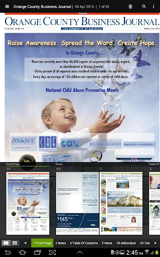 Orange County Business Journal ekran görüntüsü