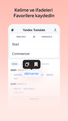 Yandex Çeviri ekran görüntüsü