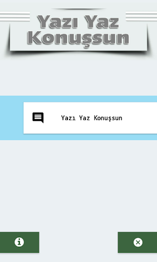 Yazı Yaz Konuşsun ekran görüntüsü