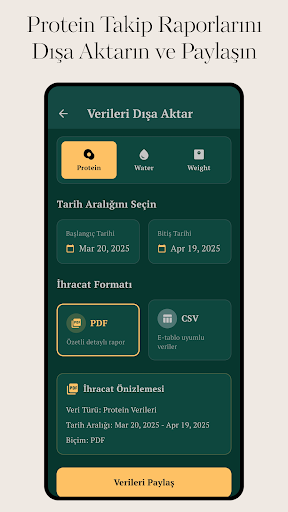 protein takipçisi ekran görüntüsü