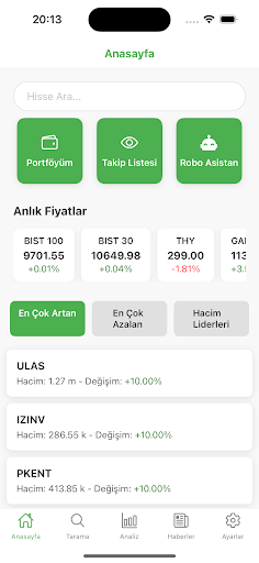 ProBorsa - Hisse Tarama Modülü ekran görüntüsü