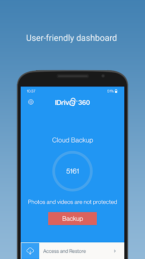 IDrive 360 Mobile Backup ekran görüntüsü