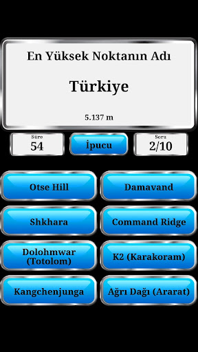 Dünya Coğrafyası Oyunu ekran görüntüsü