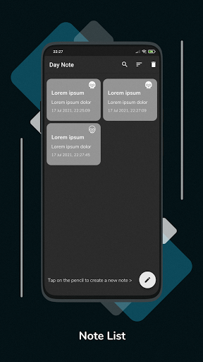 DayNote - Dark Theme Daily Not ekran görüntüsü