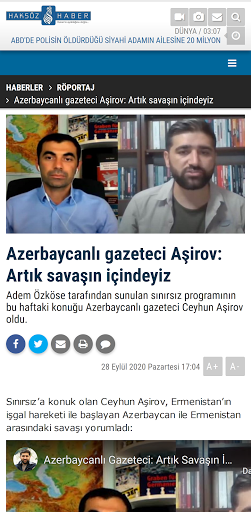 Haksöz Haber ekran görüntüsü