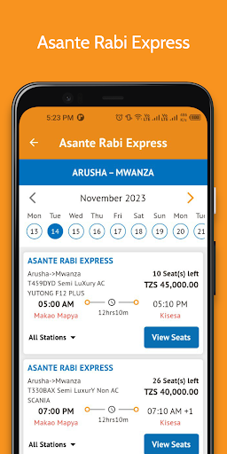 Asante Rabi Express ekran görüntüsü