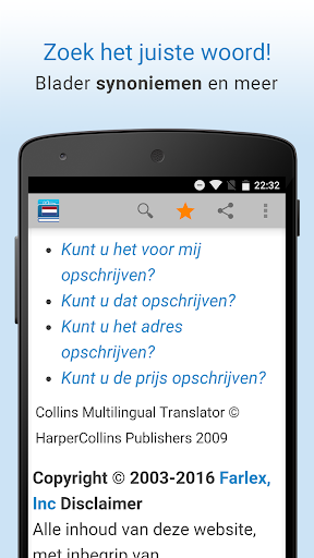 Nederlands Woordenboek ekran görüntüsü