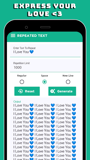 Text Repeater - Duplicate Text ekran görüntüsü