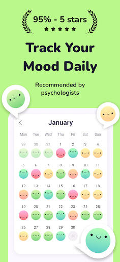 Moodi - mood tracker & diary ekran görüntüsü