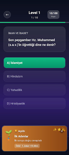 Islami Bilgi Oyunu - Dini Oyun ekran görüntüsü