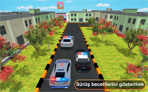 Süper polis araba otopark ekran görüntüsü