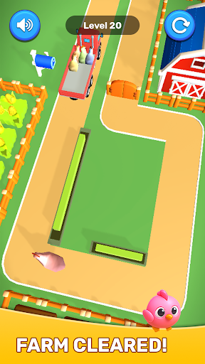 Chicken Route Puzzle ekran görüntüsü