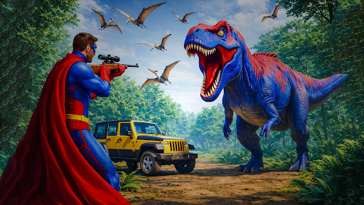 Dinosaur Family Hunting Game ekran görüntüsü
