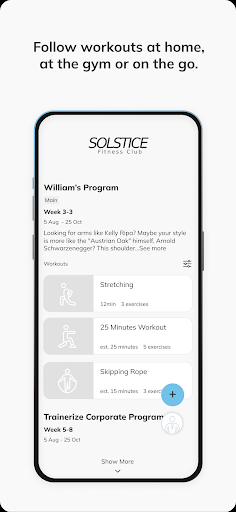 Solstice Fitness Club ekran görüntüsü