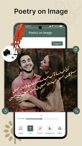 Write Urdu On Photo - Poetry ekran görüntüsü