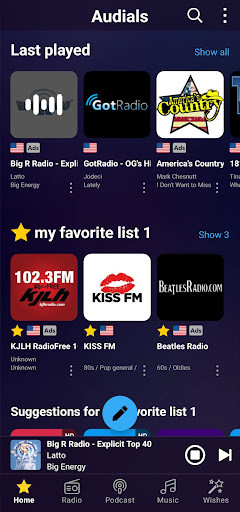 Audials Play: Radio & Podcasts ekran görüntüsü