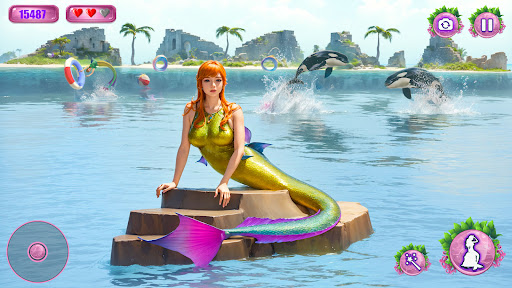 Princess Mermaid Life Sim 3D ekran görüntüsü
