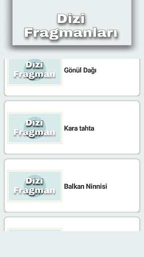 Dizi Fragmanları ekran görüntüsü