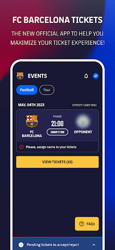 FC Barcelona Tickets ekran görüntüsü