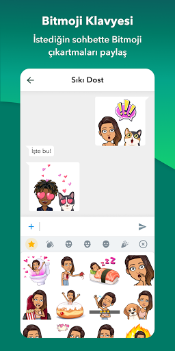 Bitmoji ekran görüntüsü